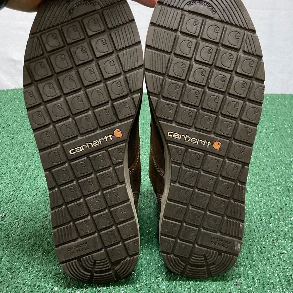 Carhartt Men's Tan Work Boots size 10.5 (OKPM-02-035) - Picture 5 of 10